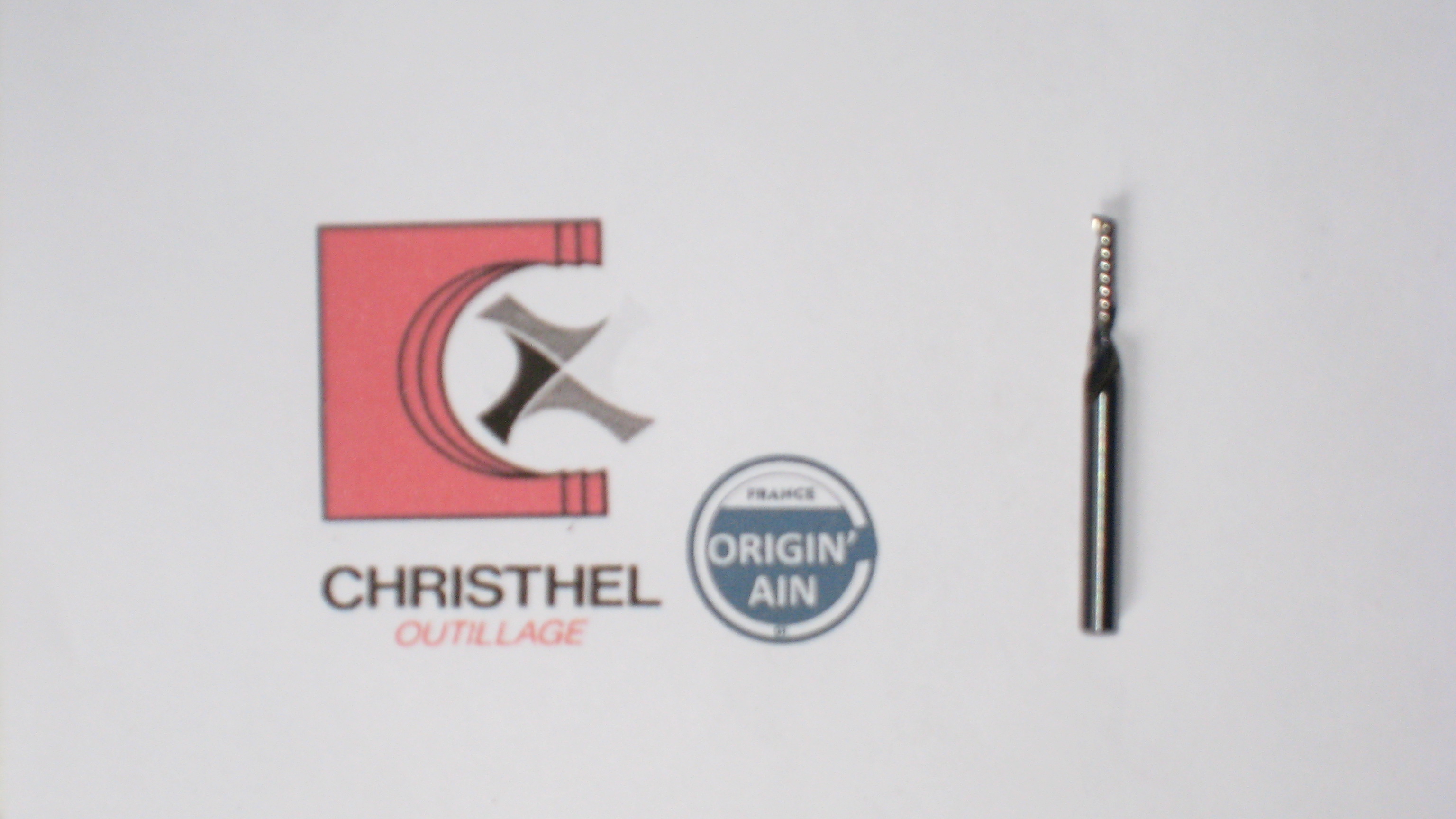 FRAISE 1 DENT CARBURE Ø3HD LU10 LT60 QUEUE Ø 4 NUANCE CHRISTHAL 0108D31060Q4P